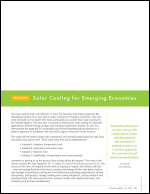 Solar Cooling for Emerging Economies
