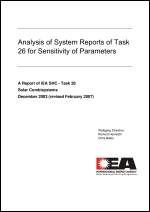 Analysis of System Reports of Task 26 for Sensitivity of Parameters