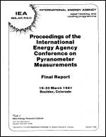 Proceedings of the International Energy Agency Conference on Pyranometer Measurements