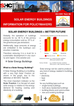 Solar Energy Buildings - Information for policiymakers